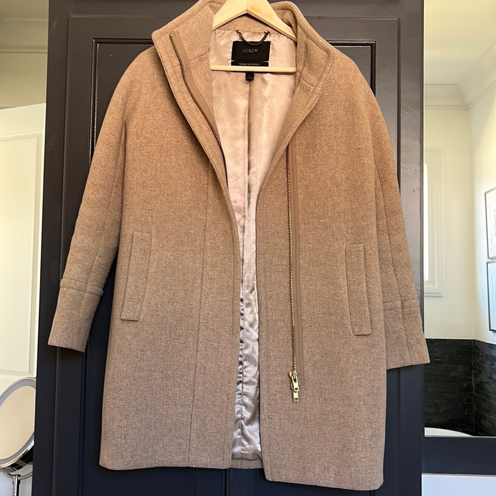 JCrew Cocoon Coat in Stadium Cloth